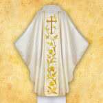 Chasuble with embroidered image "St. Hubert"