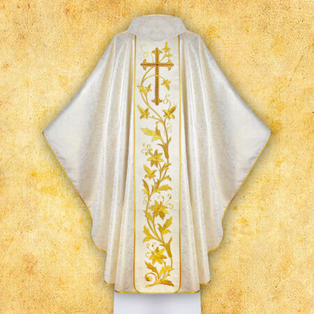 Chasuble with embroidered image "St. Hubert"