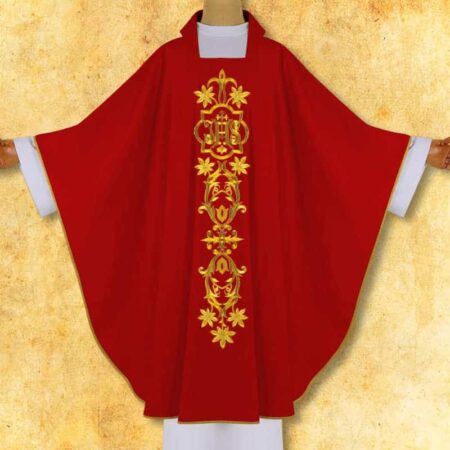Embroidered Chasuble "IHS in a Frame"