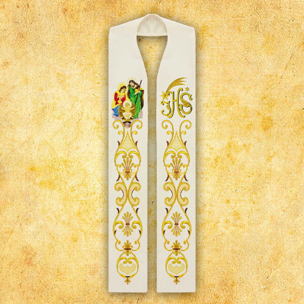 Embroidered stole "Holy Family"