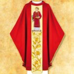 Chasuble with Embroidered Image "St. Stephen"