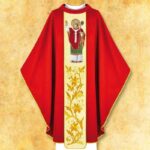 Chasuble with Embroidered Image of St. Stanislaus