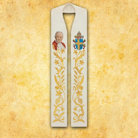 Embroidered Stole "St. John Paul II"