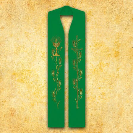 Embroidered Stole "Chalice with Ears of Corn"