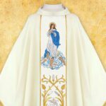 Chasuble with Embroidered Image of Our Lady of the Assumption