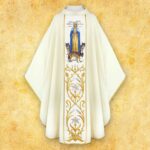 Chasuble with Embroidered Image of Our Lady of Candlemas