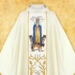 Chasuble with Embroidered Image of Our Lady of Candlemas