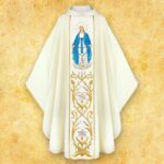 Chasuble with Embroidered Image "Our Lady of the Rosary"
