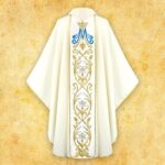 Chasuble with Embroidered Image of Our Lady of Candlemas