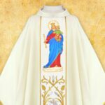 Chasuble with Embroidered Image "Our Lady Help of Christians"