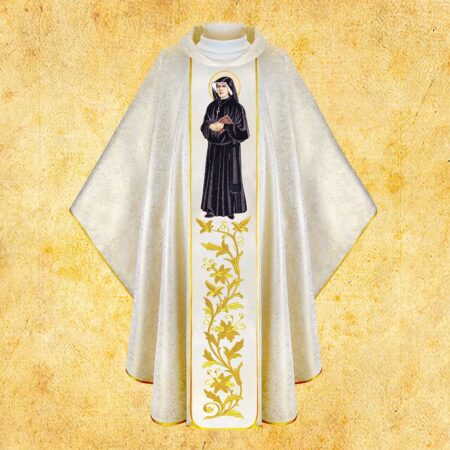 Chasuble with Embroidered Image of St. Faustina