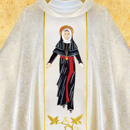 Chasuble with Embroidered Image of St. Faustina