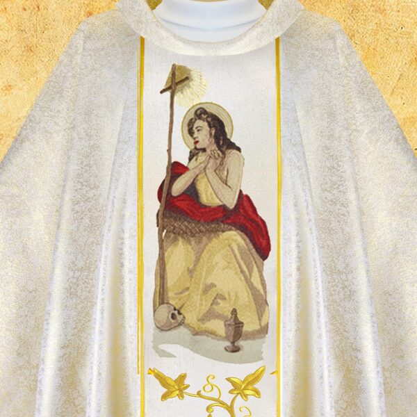 ornat z wizerunkiem haftowanym "Św. faustyna" Chasuble with Embroidered Image of St. Faustina
