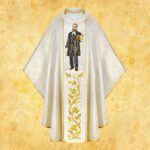 Chasuble with embroidered image of "Blessed E. Bojanowski"