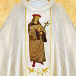 Chasuble with Embroidered Image of St. Faustina