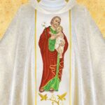 Chasuble with Embroidered Image of St. Faustina