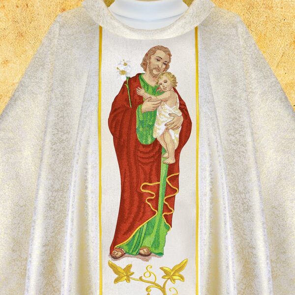 Chasuble with Embroidered Image of St. Faustina