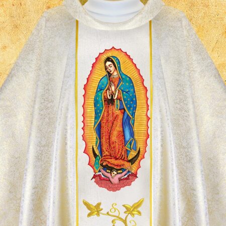 Chasuble with Embroidered Image of St. Faustina