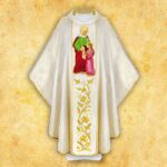 Chasuble with Embroidered Image of "St. Anne"
