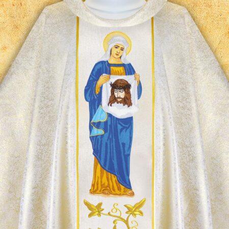 Chasuble with Embroidered Image of St. Hedwig