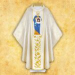 Chasuble with embroidered image of "St. Veronica"