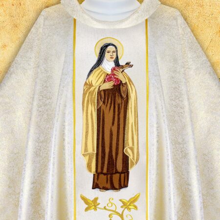 Chasuble with Embroidered Image of St. Hedwig