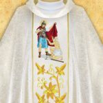 Chasuble with Embroidered Image of St. Hedwig