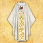 Chasuble with Embroidered Image of St. Martin