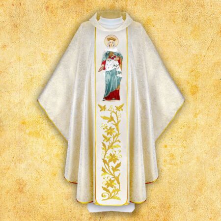Chasuble with Embroidered Image of St. Elizabeth