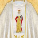 Chasuble with Embroidered Image of St. Hedwig