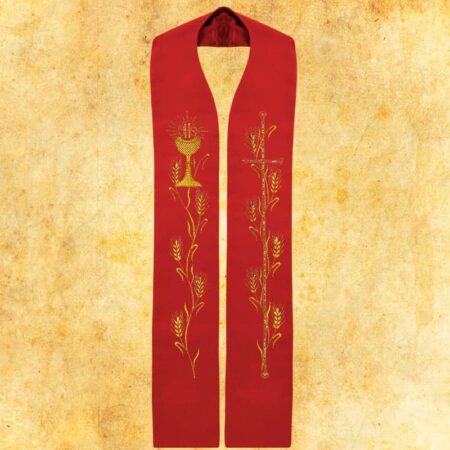 Embroidered Stole "Chalice with Ears of Corn"