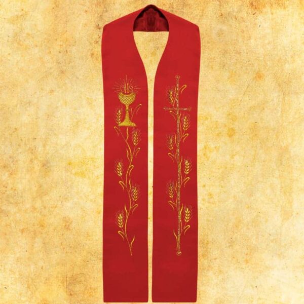 Embroidered Stole "Chalice with Ears of Corn"