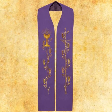 Embroidered Stole "Chalice with Ears of Corn"