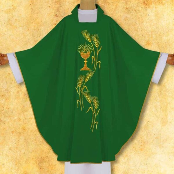 Embroidered Chasuble "Chalice with Ears of Corn"