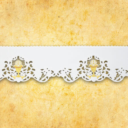 Embroidered lace "Chalice" wide