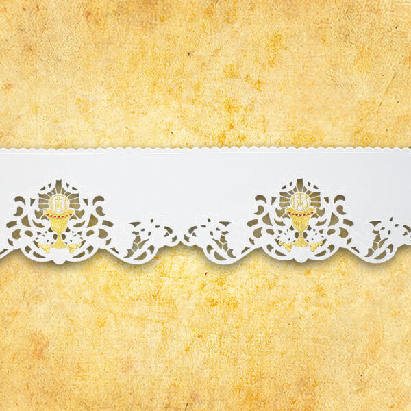 Embroidered lace "Chalice" wide