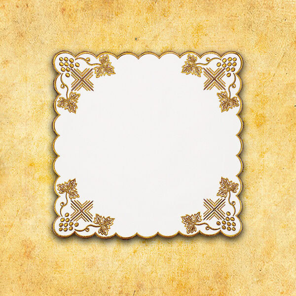 Embroidered napkin "Gold Brown" 45x45