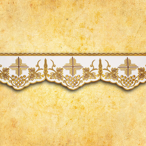 Embroidered napkin "Gold Brown" 32x32