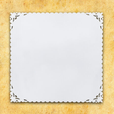 Embroidered napkin "White Lily" 95x95