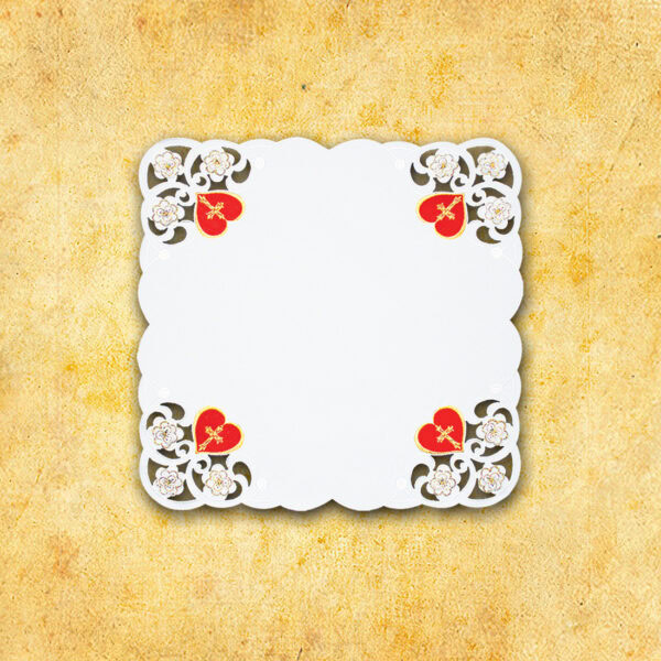 Embroidered napkin "Heart of Jesus" 45x45