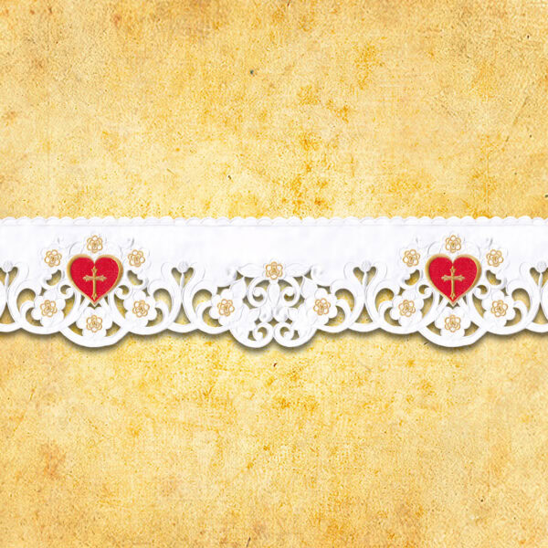 Embroidered Lace "Heart of Jesus"