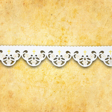 Embroidered Lace "Heart of Jesus"