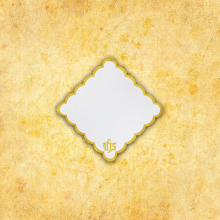 Embroidered napkin "Cathedral" gold 32x32