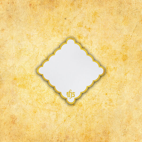 Embroidered napkin "Cathedral" gold 32x32