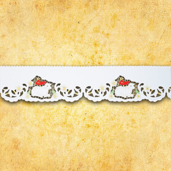 Embroidered lace "Lamb" wide