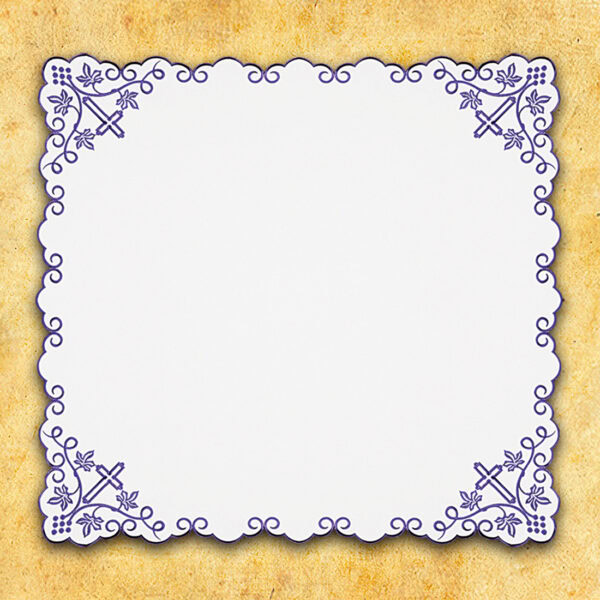 Embroidered napkin "Purple Grapes" 95x95