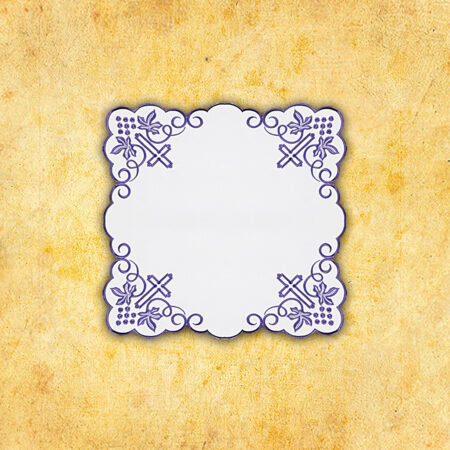 Embroidered napkin "Purple Grapes" 45x45