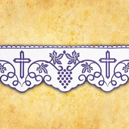 Embroidered napkin "Purple Grapes" 45x45