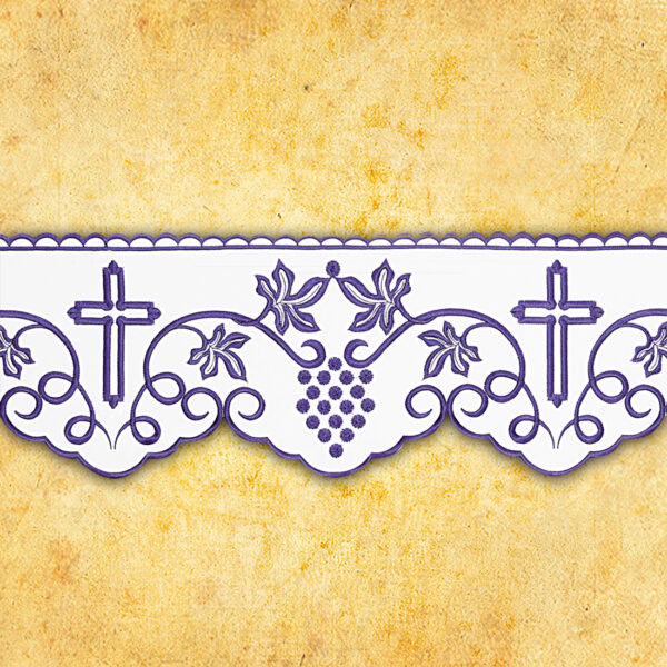 Embroidered napkin "Purple Grapes" 45x45