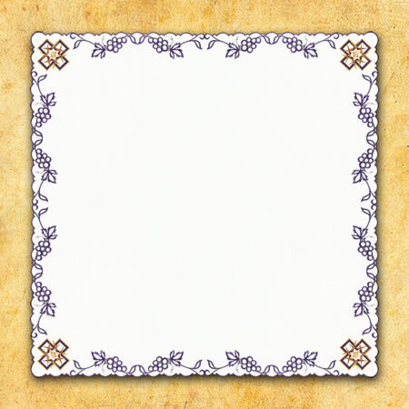 Embroidered napkin "Thorns" 95x95